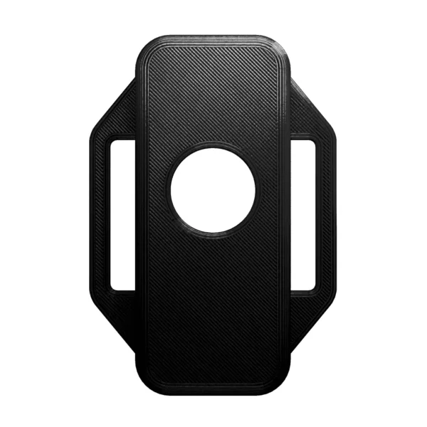 A product image of the Standard Case with a Circle design in Black, seen from a 0-degree angle.